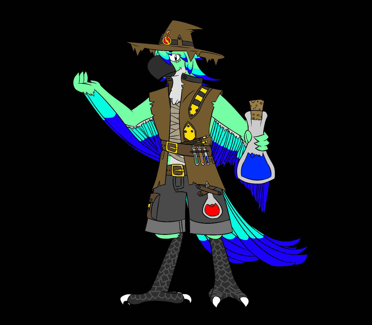 Aarakocra Artificer Alchemist by hazeunix on DeviantArt