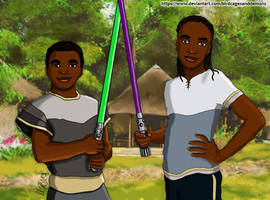 Finn and Jannah in Jedi Summer Camp