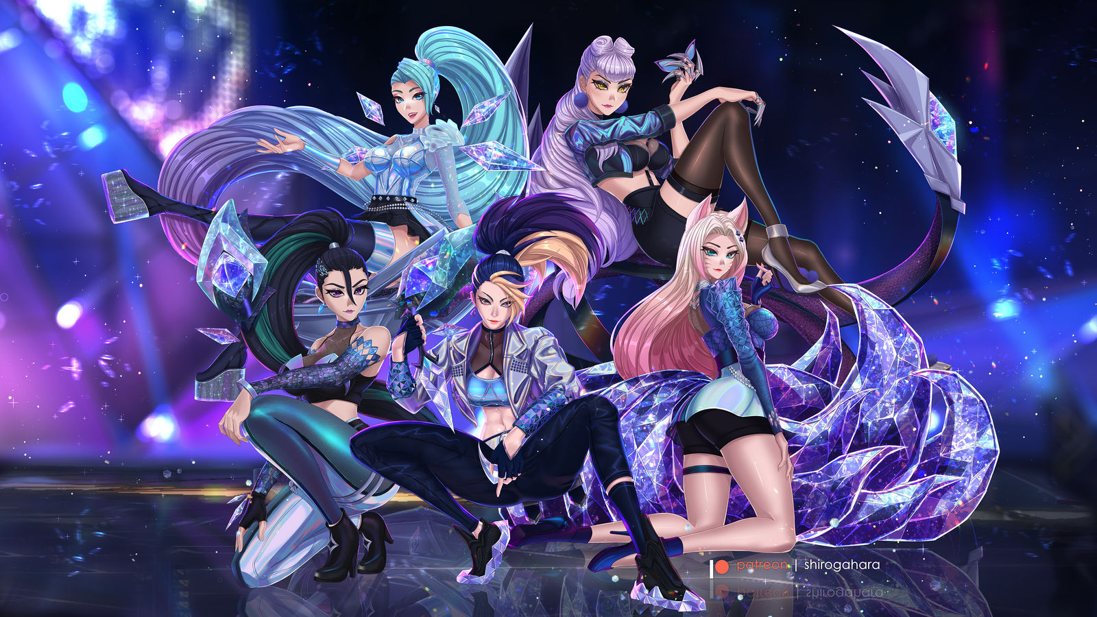 KDA All Out Group by Shirogahara on DeviantArt
