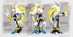 Lightning the Hedgehog Ref Sheet by Shirogahara