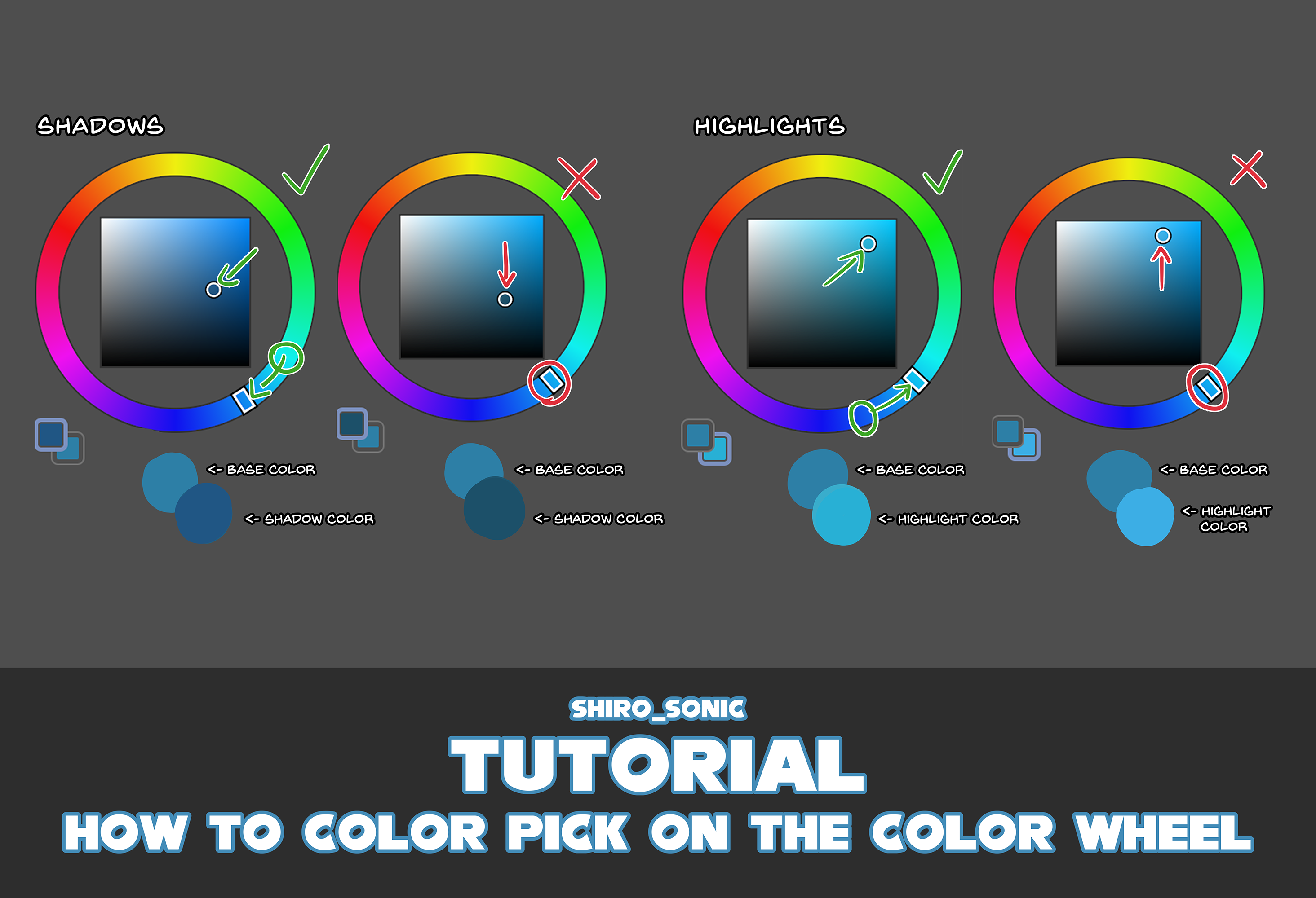 Color Pick Effect TUTORIAL - How to Color Pick on the Color wheel by Shirogahara on ...