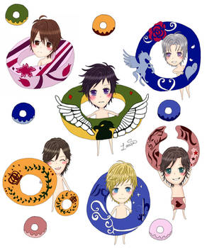 White Day BMP Chibi Princes Fanart- All Princes