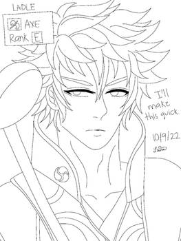 Inktober- 10.9.22 Trainee Lonqu with Ladle