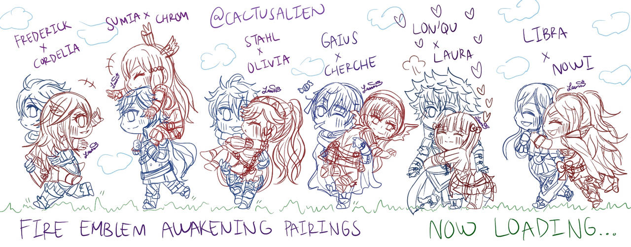 Chibi Fire Emblem Awakening Pairings Part 1