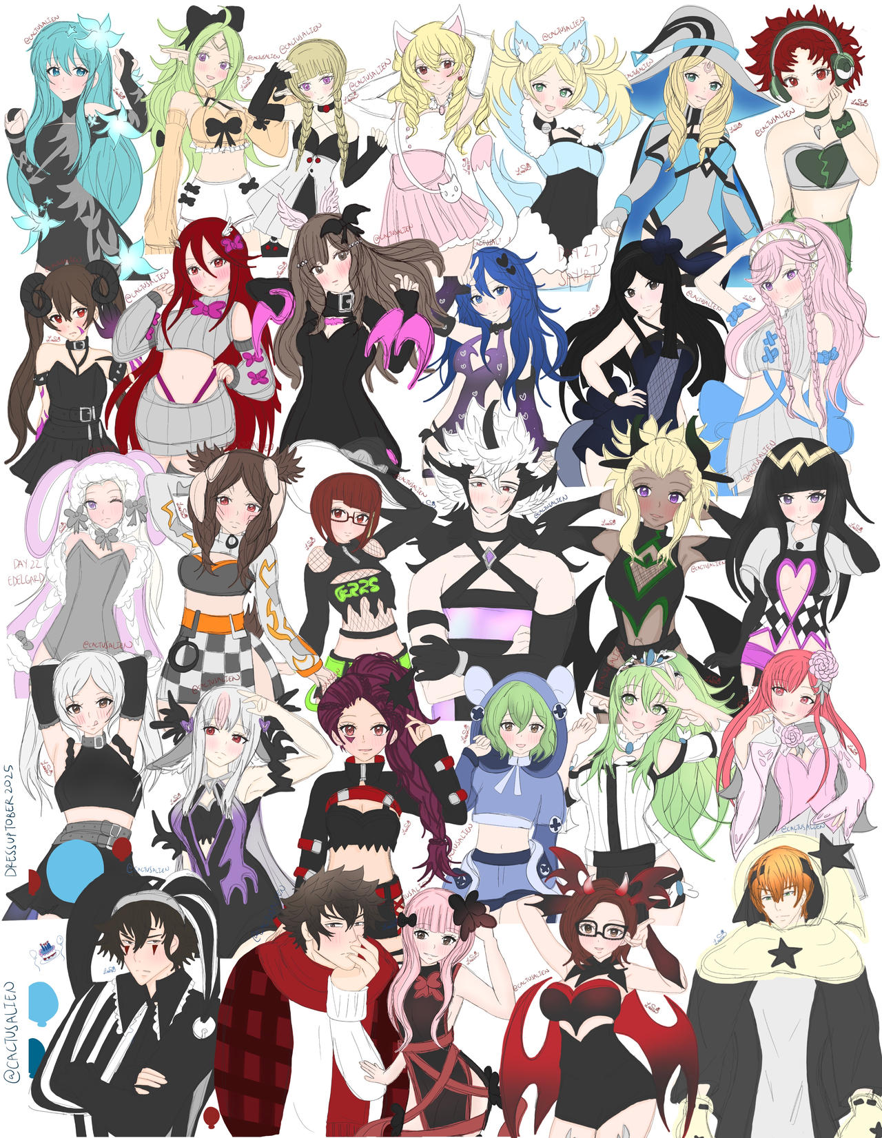 Day 31 DressTober2025 Collage