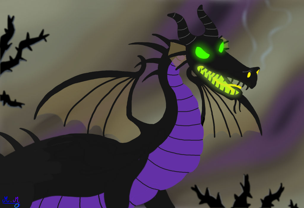 Drawing Disney Maleficent dragon form by MouneM on Drawing Disney Maleficent dragon form by MouneM on