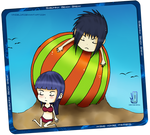 ::SasuHina:Beach Break:: by LeonardVindelStudios