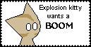 Explosion Kitty stamp