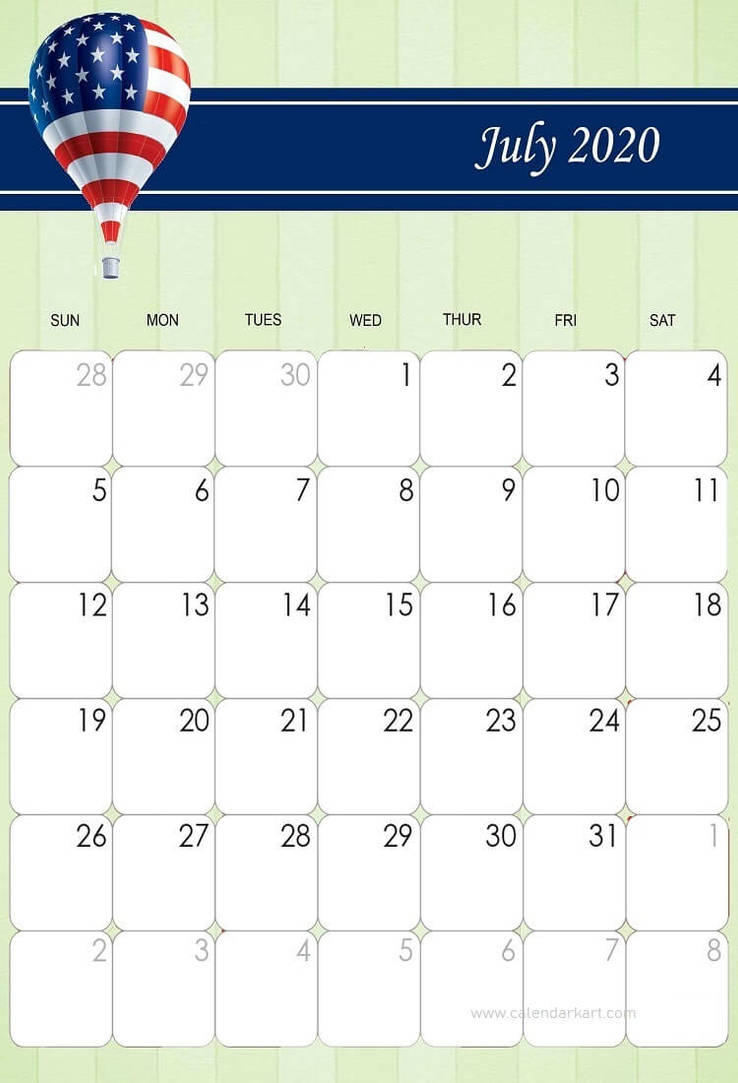 Printable July 2020 Cute Calendar by calendarkart on DeviantArt Printable July 2020 Cute Calendar by calendarkart on DeviantArt
