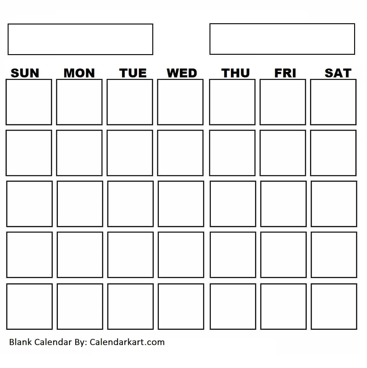 Printable Blank Calendar Template by calendarkart on DeviantArt Pertaining To Full Page Blank Calendar Template
