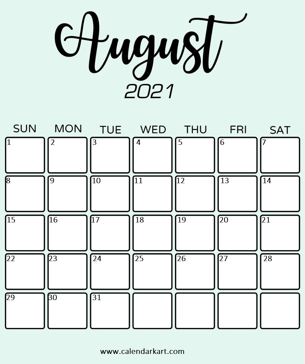 printable august 2021 calendar by calendarkart on deviantart