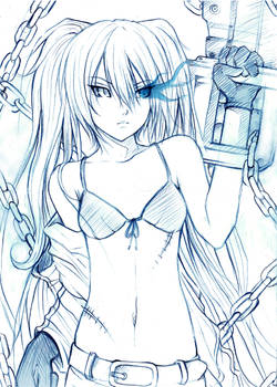 black rock shooter - sketch