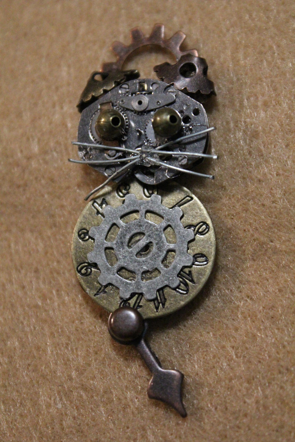 Steampunk Cat Pendant