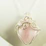 Rose quartz pendant (reedition)