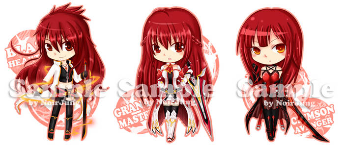 Elsword Key-ring Project: Elesis all class