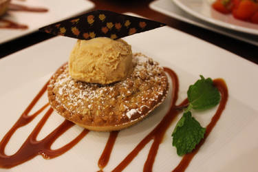 Apple Cinnamon Tartar, With Espresso Ice Cream.