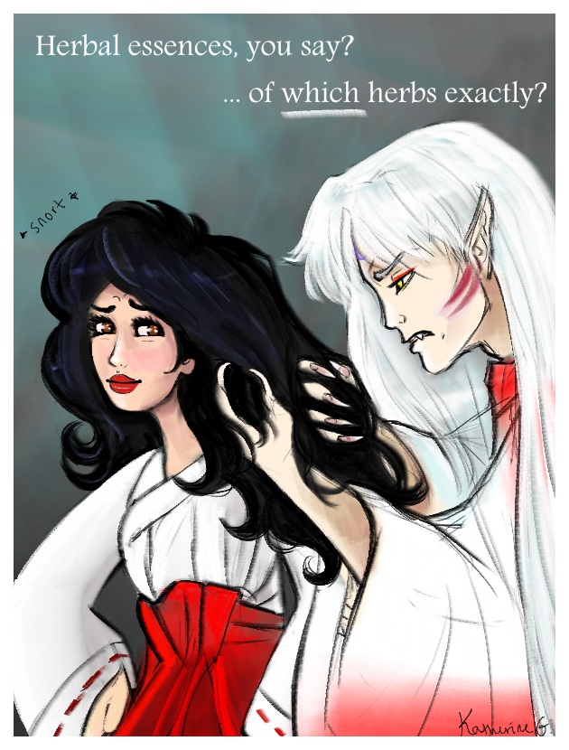 Kagome trolls Sesshomaru