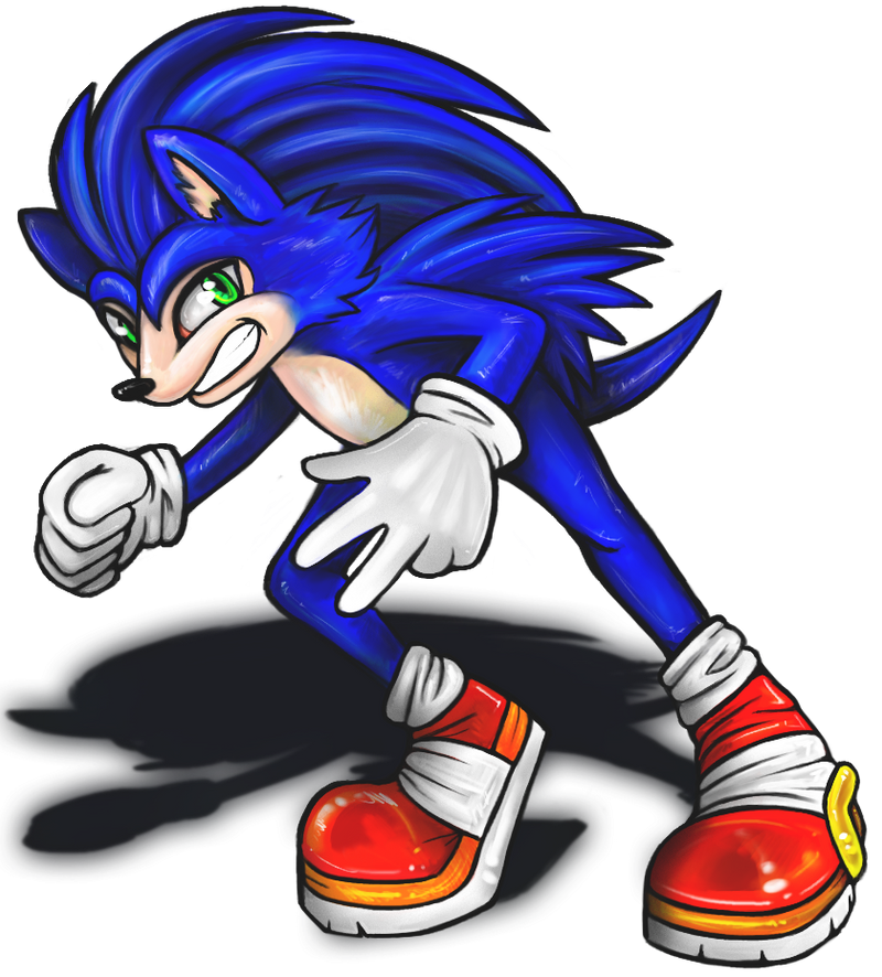 Sonic Portrait - transparent background by Luminosion on DeviantArt
