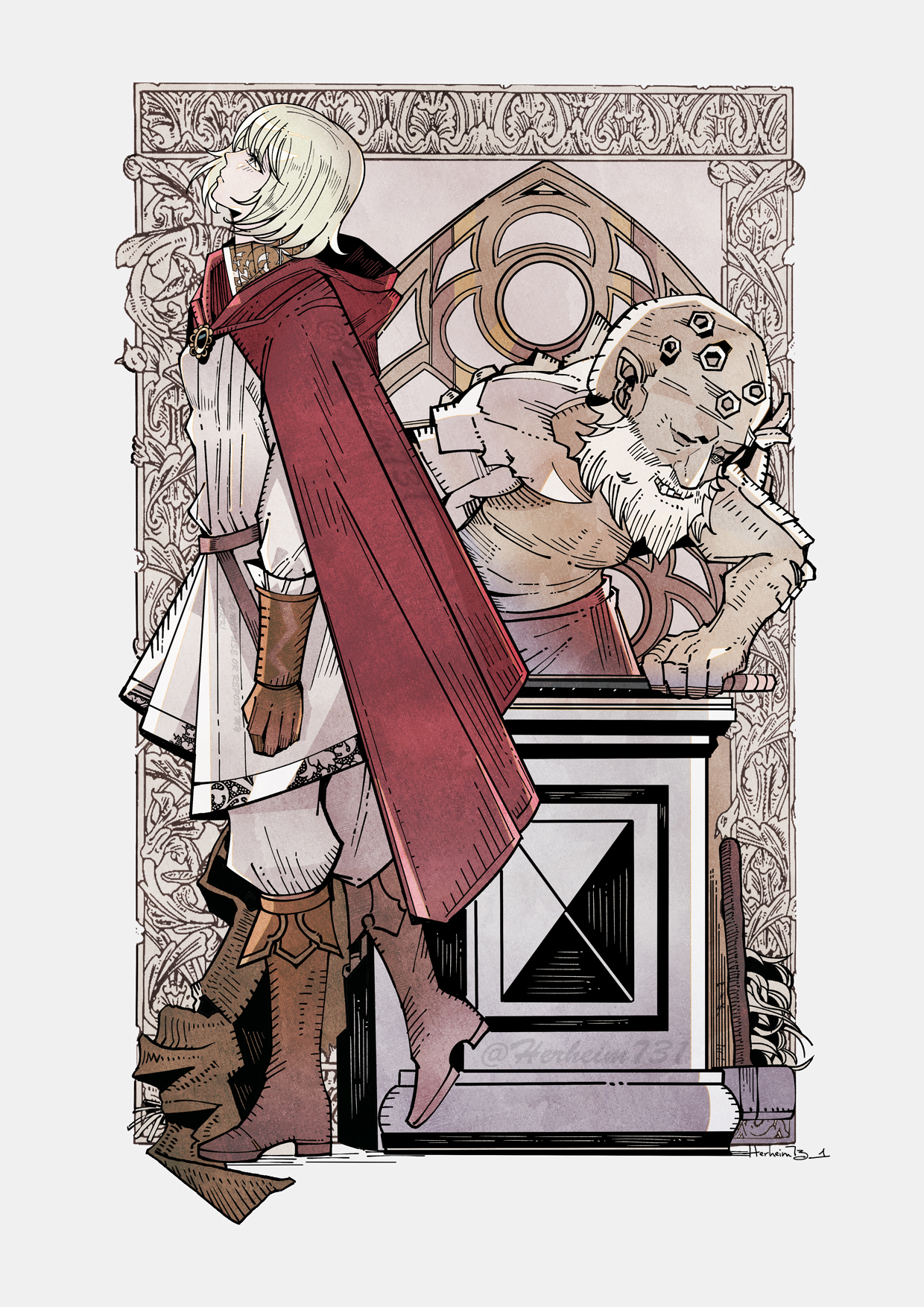 Hewg And Roderika Roderika the spirit-tuner/Smithing Master Hewg by Herheim on DeviantArt