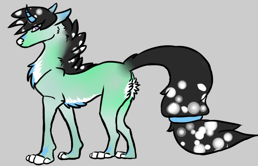 Wolf Unicorn adoptable