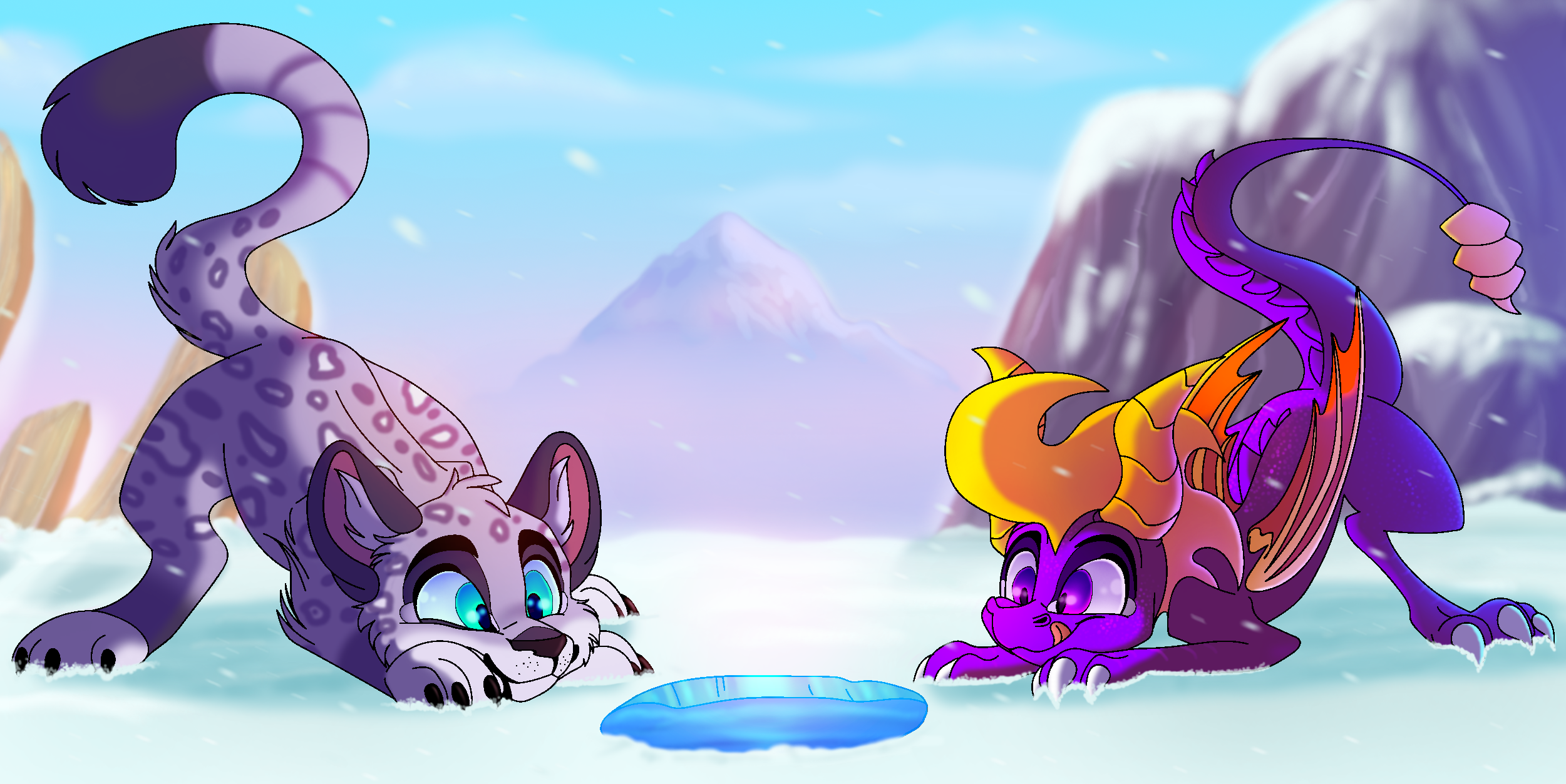 George and Spyro by PlagueDogs123