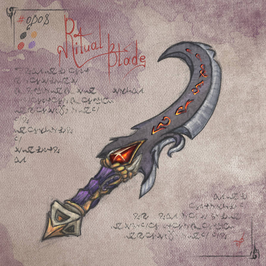 Rendille Ritual Blade Ritual Blade | DnD | InkTober 08 | Short story in by byMaker on DeviantArt