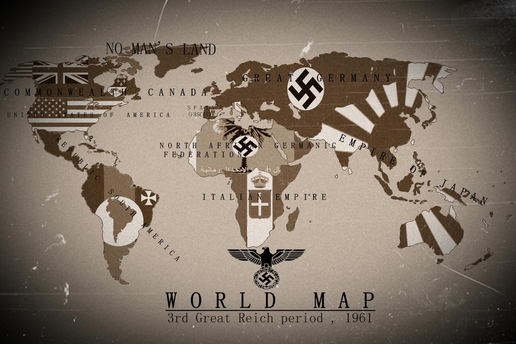 Alternate History World Map 3rd Reich 1961