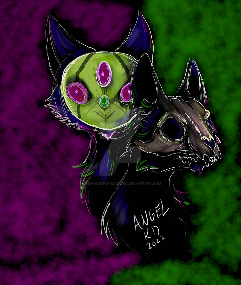 Alien Kat+Skullface Kitty