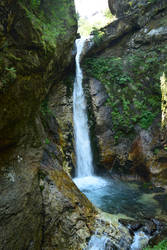 Waterfall in a canyon