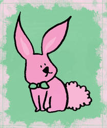 Green-pink sweet bunny