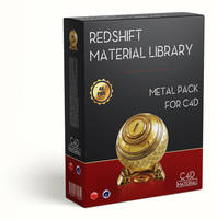 Redshift material library c4d 4k PBR  - metal