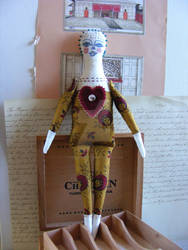 Volentina -Textile Art Doll