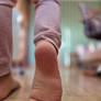 Nylon socks and pretty soles