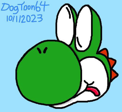Simple Derpy Yoshi Drawing by DogToon64 on DeviantArt