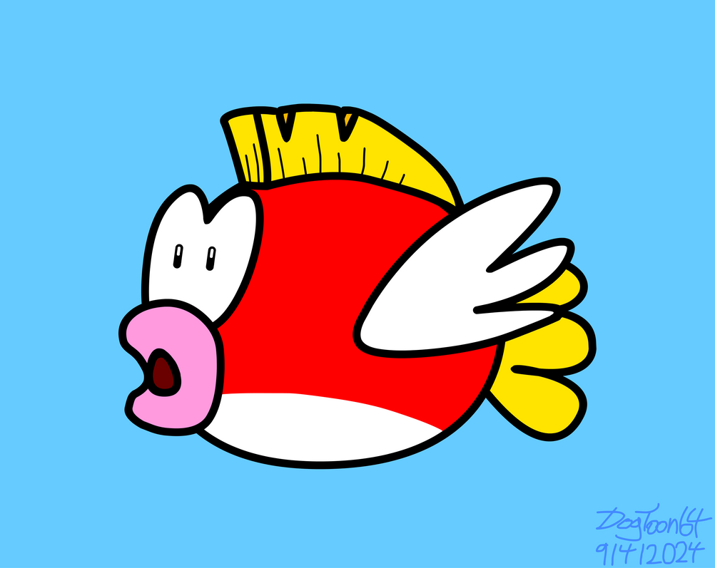 Cheep Cheep Vector Test Drawing by DogToon64 on DeviantArt