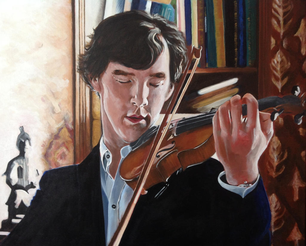 Sherlock and Violin - Light and Shade by SheenaBeresford on DeviantArt