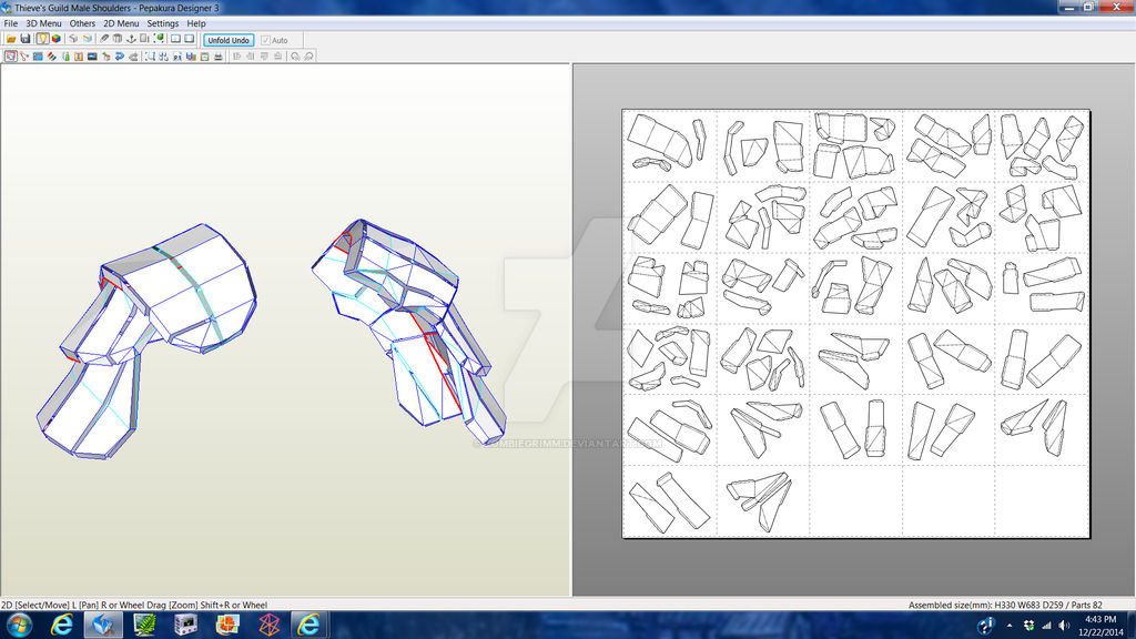 Thieve's Guild Male Shoulders by ZombieGrimm on DeviantArt