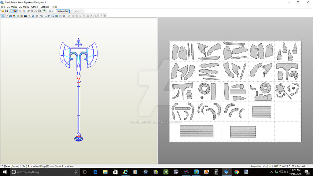 Steel Battle Axe by ZombieGrimm on DeviantArt