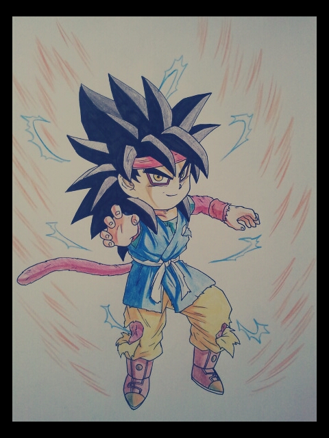 Goku ssj 4 - Desenho de luiiis - Gartic