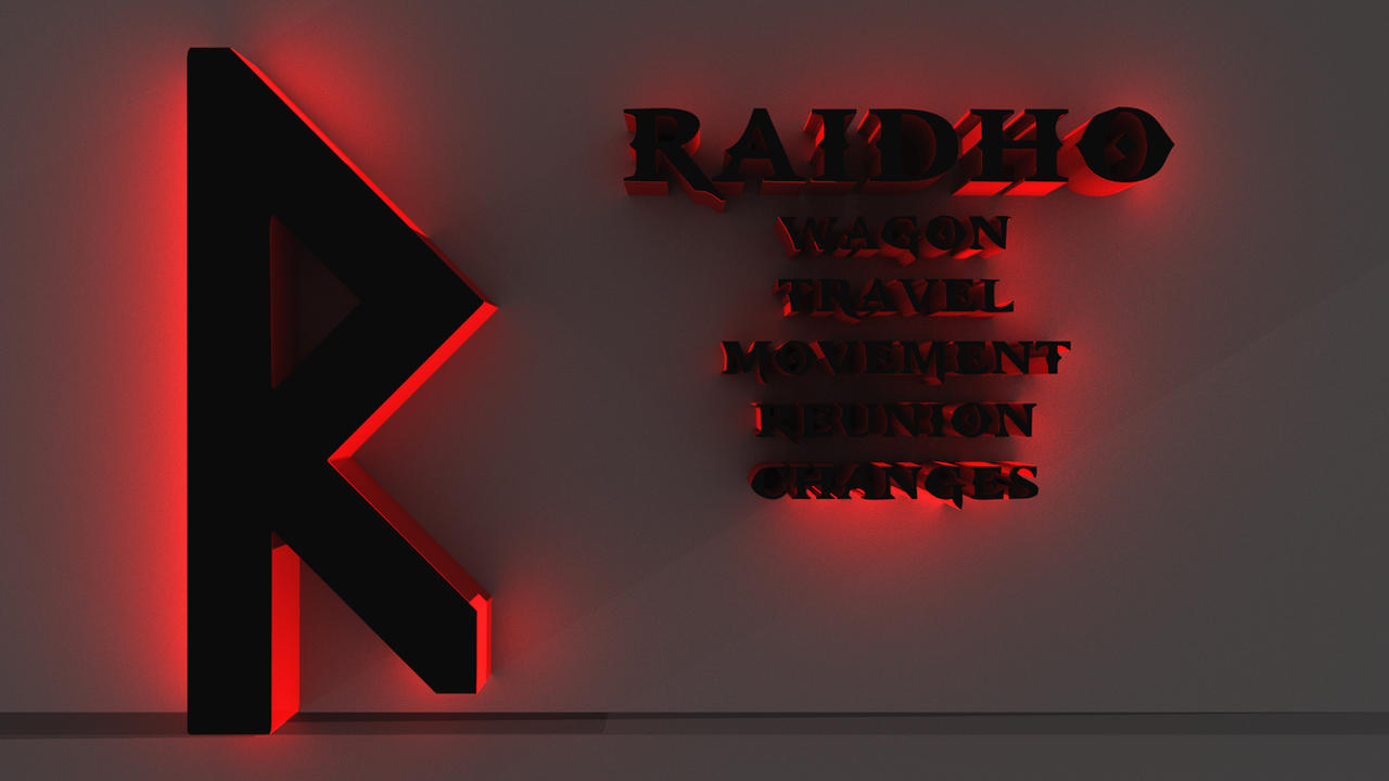 Raidho Rune Graphic Raidho Rune by AgardW0lf on DeviantArt
