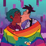 Perryshmirtz pride month kiss