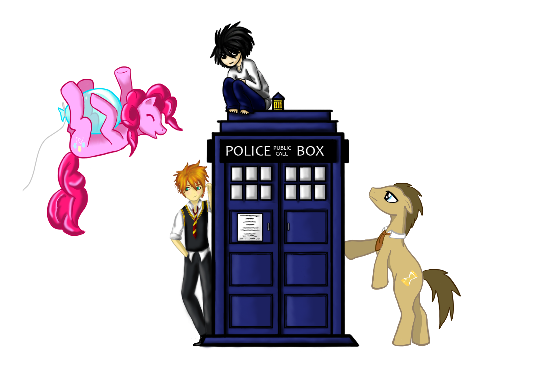 L and the TARDIS...and many more.