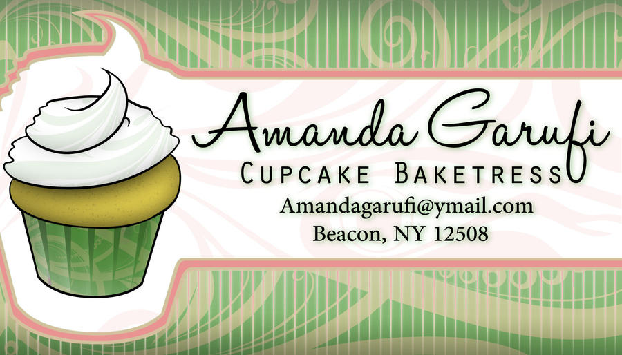 Amanda Garufi Cup Cake Business Card