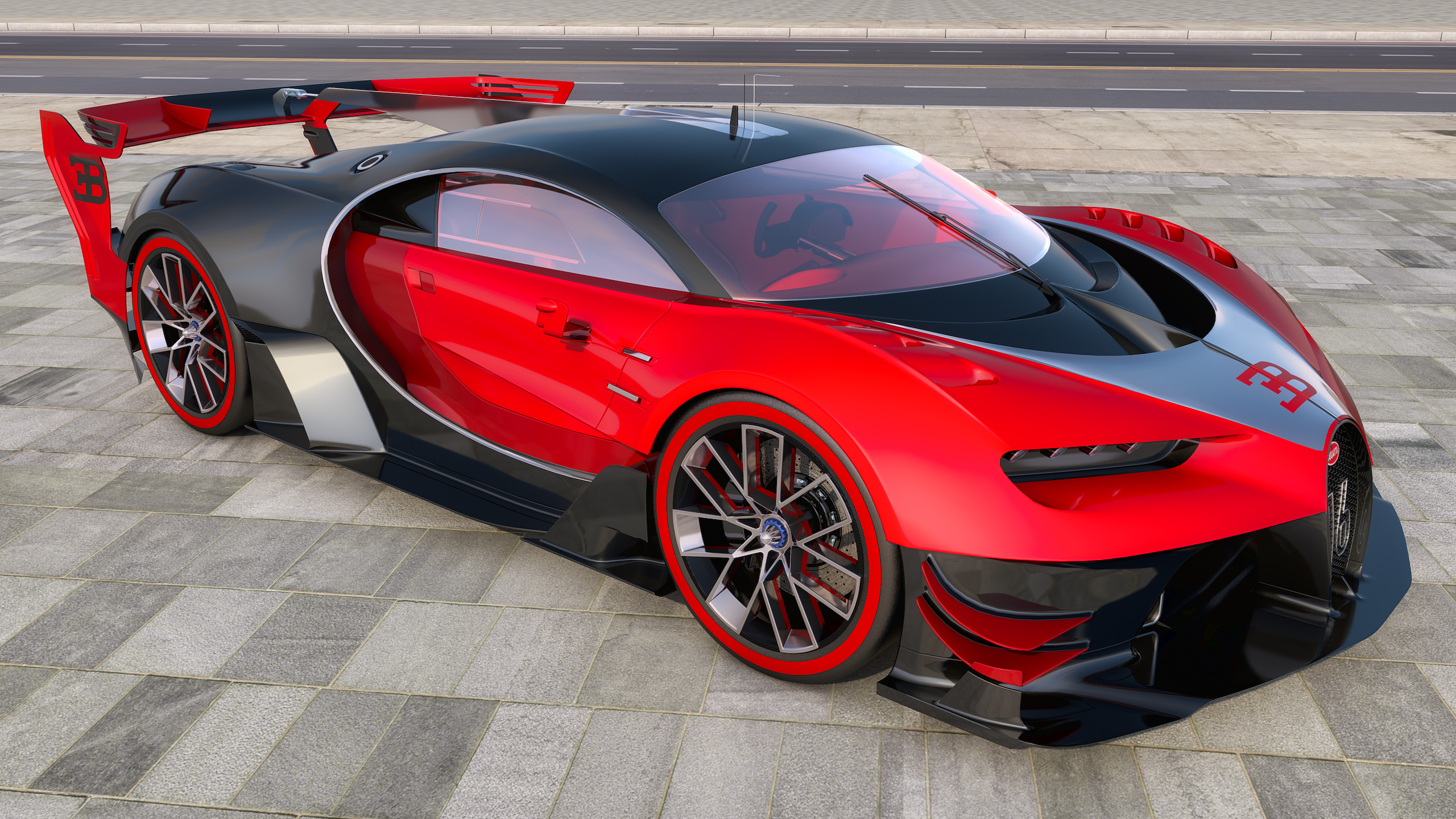 Red Wallpaper Red Bugatti Vision Gt Red Wallpaper Red Bugatti Vision Gt