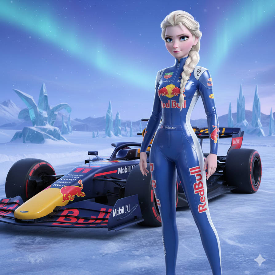 Elsa Racing Elsa Latex Race Driver by Art2019 on DeviantArt