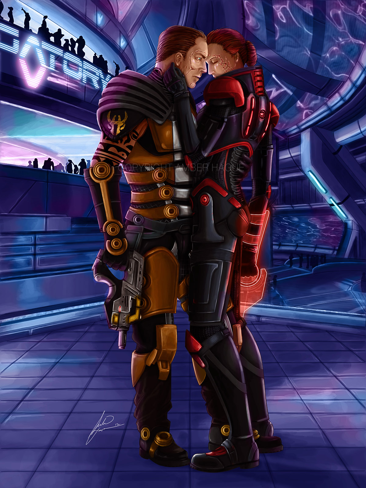 Zaeed meets with Shepard at Purgatory for ME3