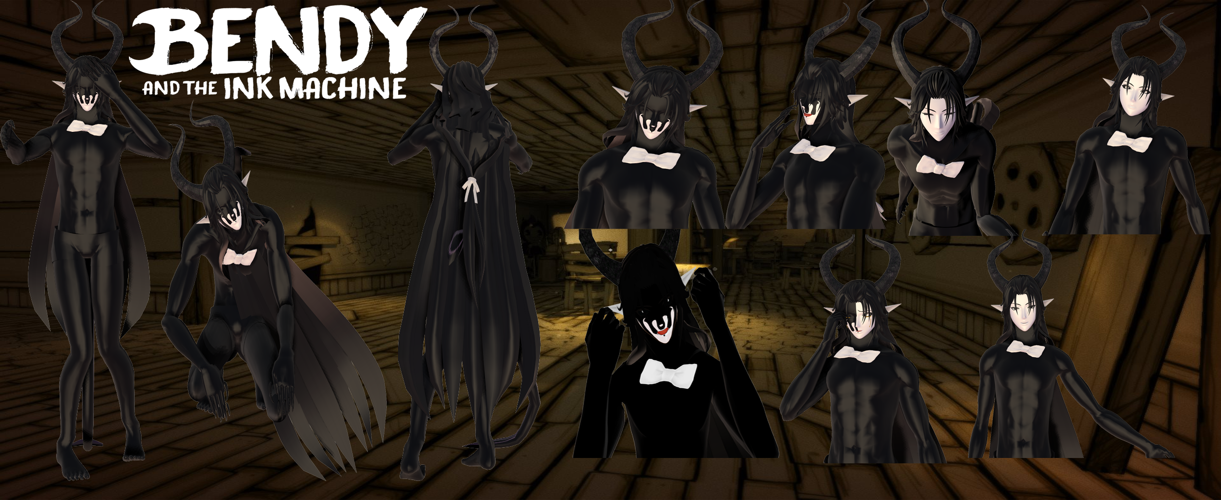 Ink Bendy (Dark Revival) Model Download MMD by waleedtariqmmd on DeviantArt