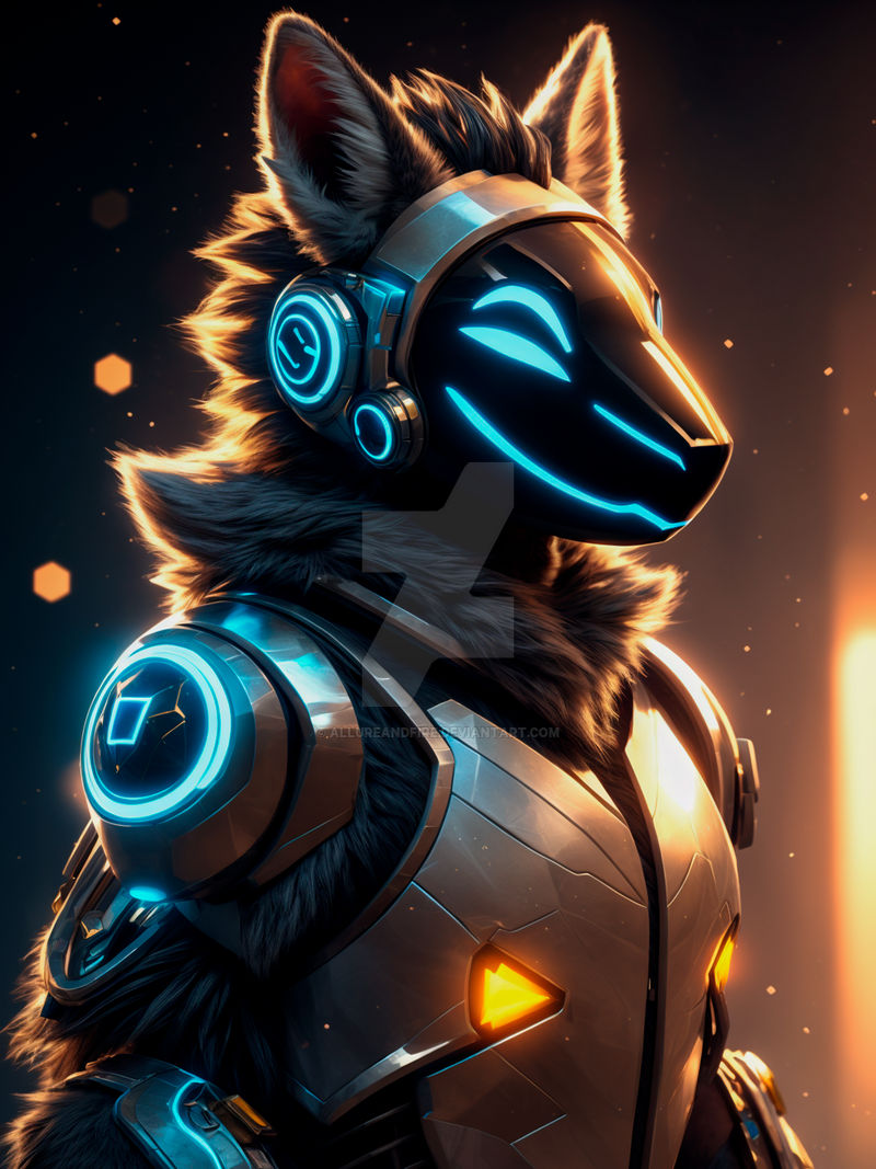Protogen Furry Fun by AllureAndFire on DeviantArt