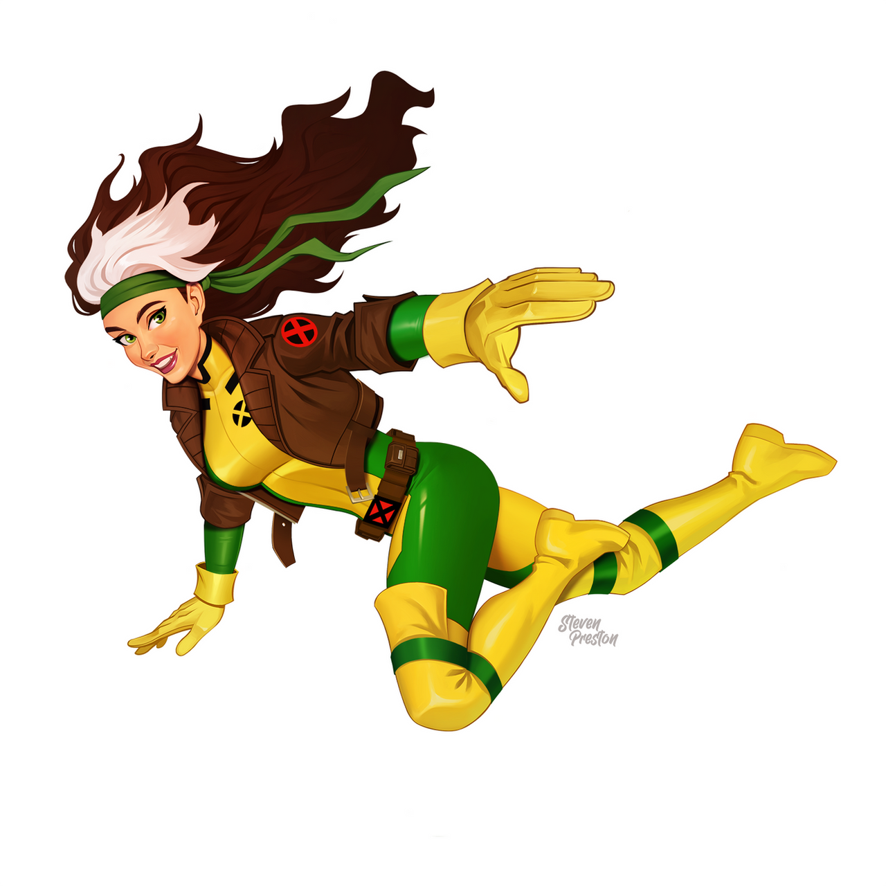 Rogue X Men Flying X-Men Rogue by stevenpreston on DeviantArt