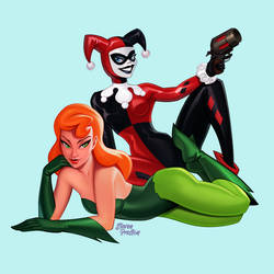 Poison Ivy and Harley Quinn